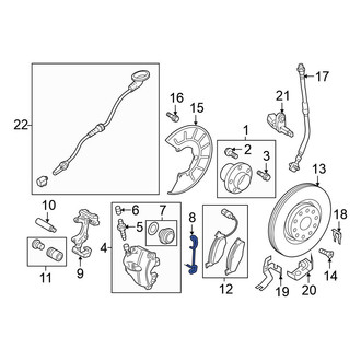 Volkswagen OE - Rear Disc Brake Anti-Rattle Clip