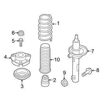 Volkswagen OE - Front Suspension - Struts & Components