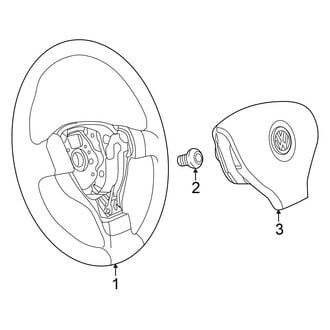 Volkswagen OE - Steering Wheel & Trim (W/O Multifunction Wheel)