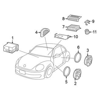 Volkswagen OE - Instrument Panel - Sound System