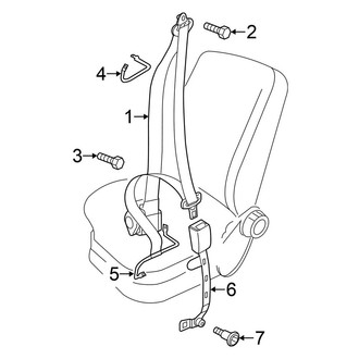 Volkswagen OE - Restraint Systems - Front Seat Belts (Base / Turbo)