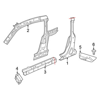 Volkswagen OE - Pillars, Rocker & Floor - Center Pillar & Rocker (Base / Turbo)