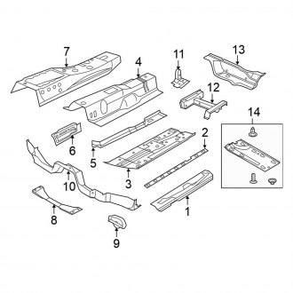 2014 Volkswagen Beetle OEM Rocker Panels & Floors — CARiD.com