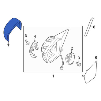 Volkswagen OE - Front Right Door Mirror Cover