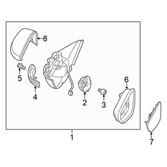 Volkswagen OE - Door - Outside Mirrors (SMR), (Base / Turbo)