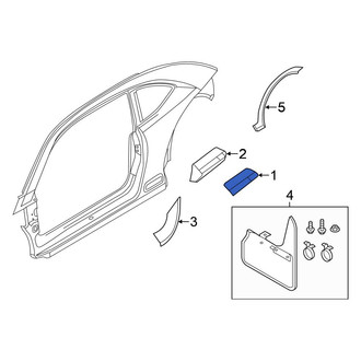 Volkswagen OE - Rear Left Body Trim Molding