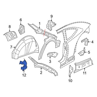 Volkswagen OE - Left Quarter Panel Bracket