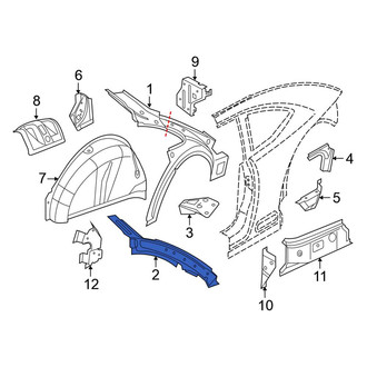 Volkswagen OE - Rear Left Roof Panel Reinforcement