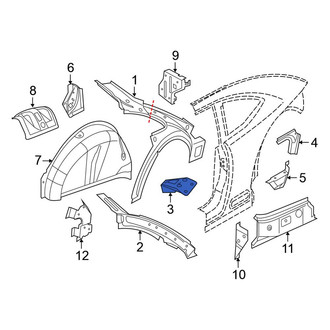 Volkswagen OE - Right Fender Bracket