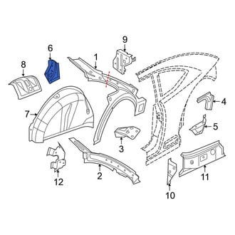 Volkswagen OE - Rear Left Tail Light Pocket