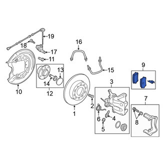 Volkswagen OE - Rear Disc Brake Pad Set