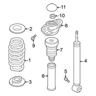 Volkswagen OE - Rear Suspension - Shocks & Components (Disc Brakes), (Rear Disc Brakes)