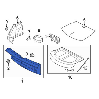 Volkswagen OE - Rear Trunk Trim Scuff Plate