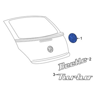 Volkswagen OE - Rear Deck Lid Emblem