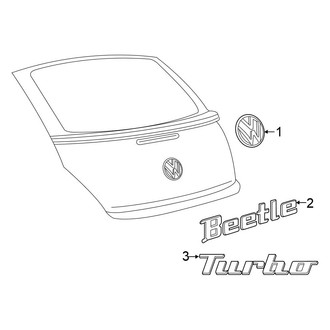 Volkswagen OE - Lift Gate - Exterior Trim (Hatchback)