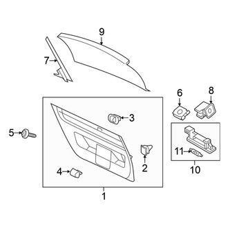 Volkswagen OE - Lift Gate - Interior Trim (Base / Turbo)