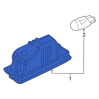 Volkswagen OE - Rear License Plate Light Assembly