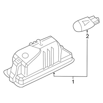 Volkswagen OE - Rear Lamps - License Lamps