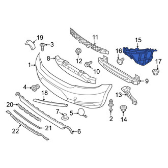 Volkswagen OE - Rear Right Bumper Guide