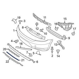 Volkswagen OE - Front Right Bumper Cover Spacer Panel