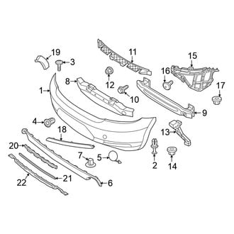 Volkswagen OE - Rear Bumper - Bumper & Components (Cover & Components)