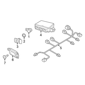 Volkswagen OE - Rear Bumper - Bumper & Components (Electrical Components)