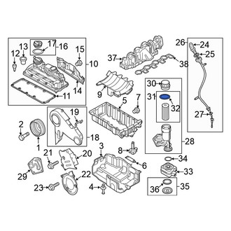 Volkswagen OE - Engine Oil Filter Gasket