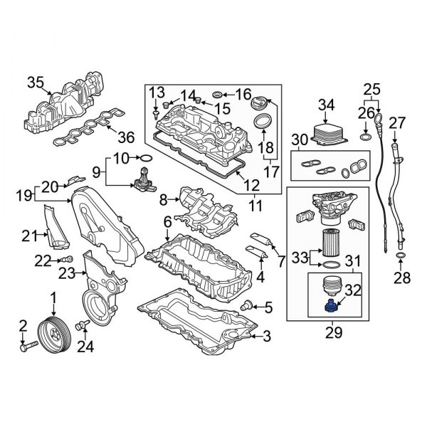 Engine Oil Filter Cover