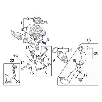 Volkswagen OE - Turbocharger Oil Line Adapter