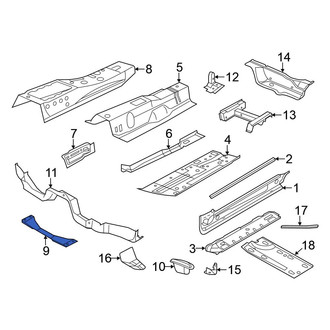 Volkswagen OE - Front Floor Pan Crossmember