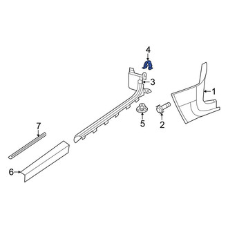Volkswagen OE - Door Sill Plate Clip