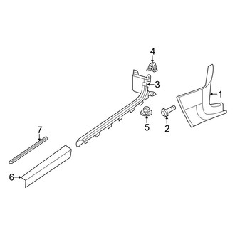Volkswagen OE - Pillars, Rocker & Floor - Interior Trim (#PinkBeetle / Classic / Dune / R-Line SEL / S / SE / SEL Convertible)