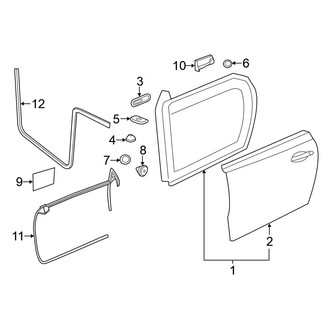 Volkswagen OE - Door & Components (R-Line SE / R-Line SEL / S / SE / SEL Convertible)