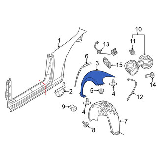 Volkswagen OE - Rear Left Fender