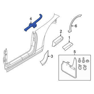Volkswagen OE - Rear Left Quarter Panel Molding