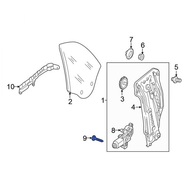 Window Regulator Motor Bolt