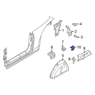 Volkswagen OE - Left Quarter Panel Bracket