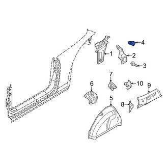 Volkswagen OE - Right Fender Bracket