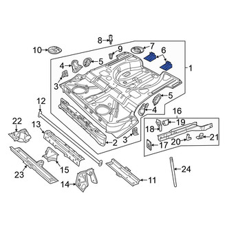 Volkswagen OE - Rear Floor Pan Reinforcement