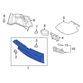 Volkswagen OE - Rear Trunk Trim Scuff Plate