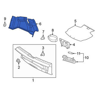 Volkswagen OE - Rear Right Trunk Trim Panel