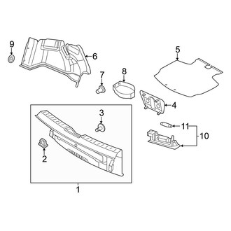Volkswagen OE - Rear Body & Floor - Interior Trim (R-Line SE / R-Line SEL / S / SE / SEL Convertible)