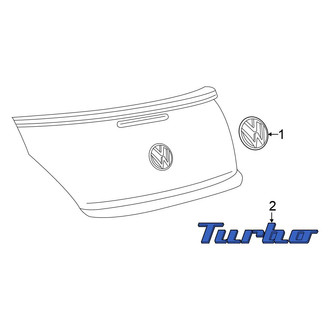 Volkswagen OE - Rear Deck Lid Emblem
