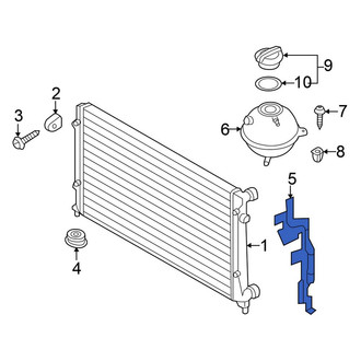 Volkswagen OE - Front Right Radiator Support Baffle