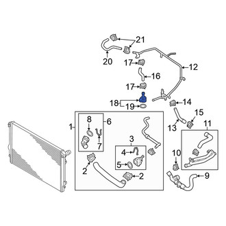 Volkswagen OE - Cooling System Bypass Line Adapter