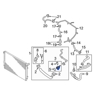 Volkswagen OE - Cooling System Bypass Line Adapter