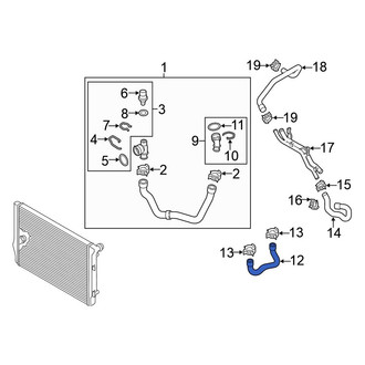 Volkswagen OE - HVAC Heater Hose