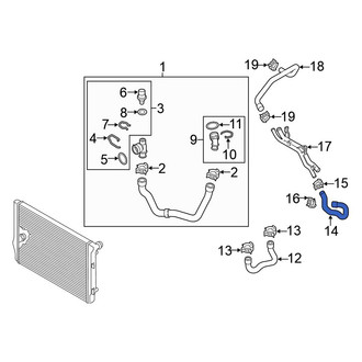 Volkswagen OE - HVAC Heater Hose