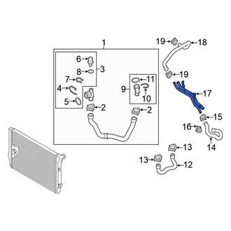 Volkswagen OE - Engine Coolant Pipe