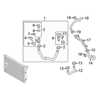 Volkswagen OE - Cooling - Hoses & Lines (Return)